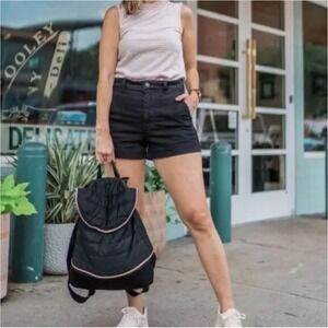 Everlane The Cotton Twill Shorts Black High Rise Shorts‎ Size 10